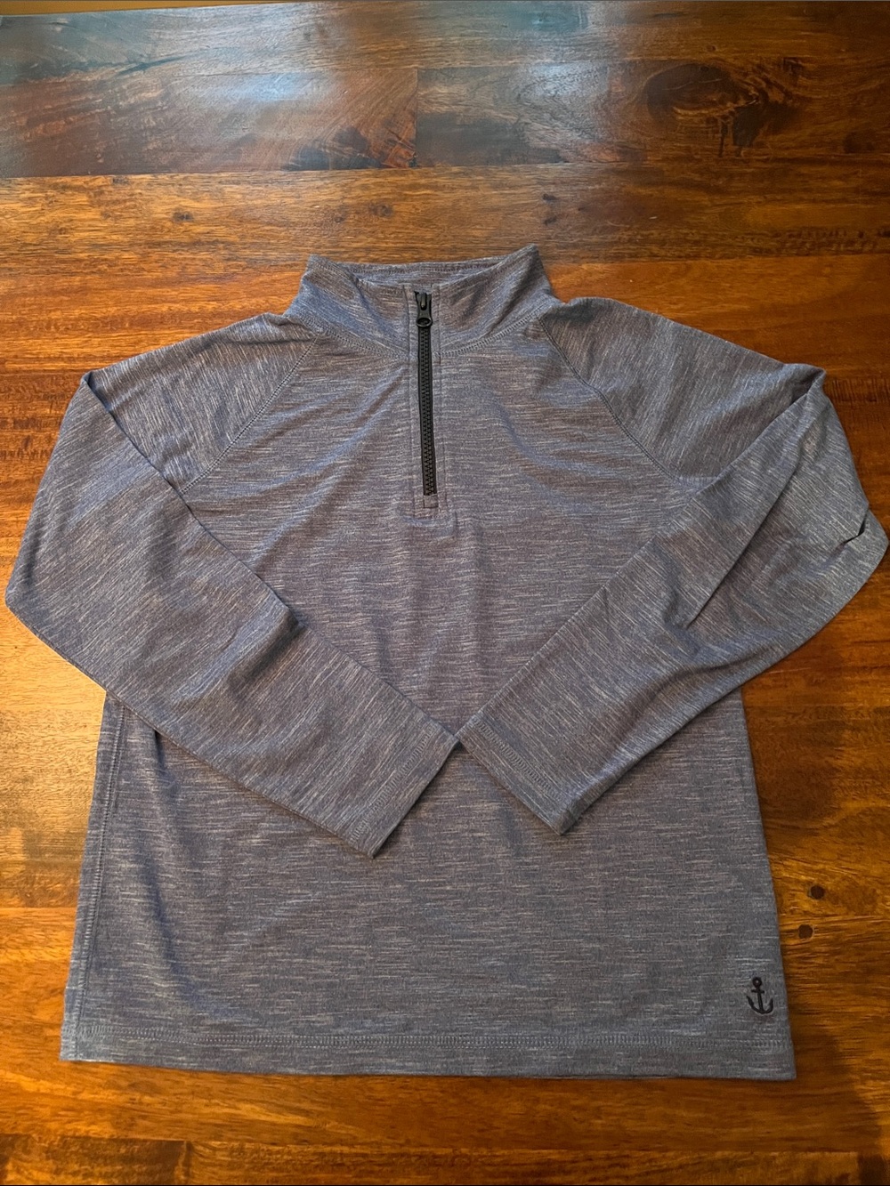 Crewcuts Blue Lightweight Quarter-Zip Pullover - Boys Size L (10-11)